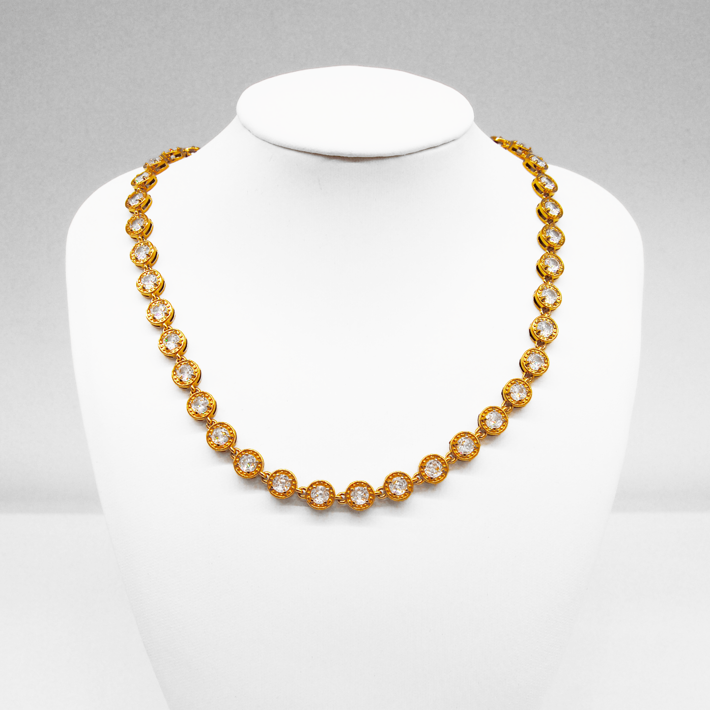 Collana Cerchi Strass